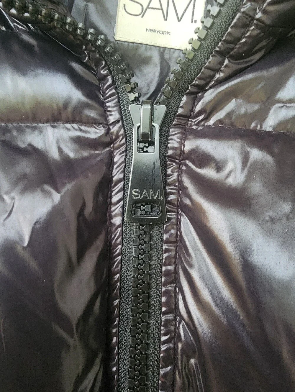 SAM. Girls Freestyle Goose Down Puffer Jacket Jet Black Size 14